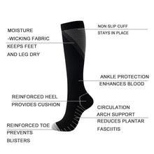 Carregar imagem no visualizador da galeria, Men Women Knee High/Long Compression Socks