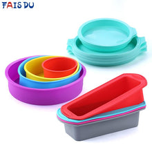 Carregar imagem no visualizador da galeria, Silicone Cake Mold Round & Rectangular Shapes
