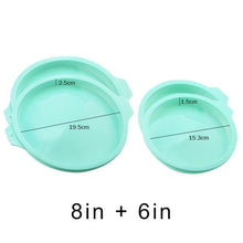 Carregar imagem no visualizador da galeria, Silicone Cake Mold Round & Rectangular Shapes