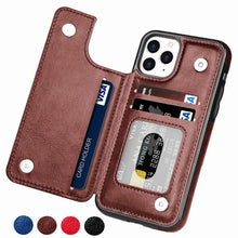 Carregar imagem no visualizador da galeria, Flip Leather Wallet Case For iPhones