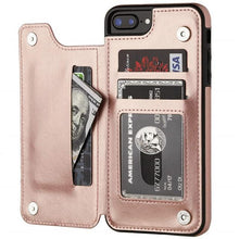 Carregar imagem no visualizador da galeria, Flip Leather Wallet Case For iPhones