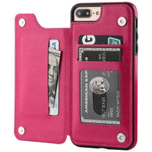 Load image into Gallery viewer, Flip Leather Wallet Case For iPhones
