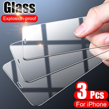 Load image into Gallery viewer, 3Pcs Full Cover Tempered Glass For iPhone

