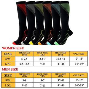Men Women Knee High/Long Compression Socks