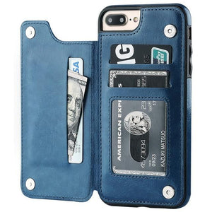 Flip Leather Wallet Case For iPhones