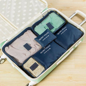 6Pcs Portable Luggage Organizer Travel Waterproof Bags